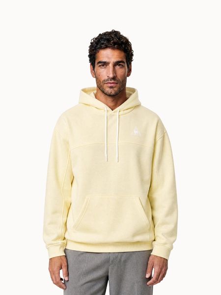 Bluza z kapturem Le Coq Sportif Contemporain LF N°1. Żółte bluzy z kapturem le coq sportif, xl, bez wzorów, z materiału, z kapturem. Za 563.00 zł.
