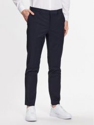 Hugo Spodnie garniturowe 50446526 Granatowy Slim Fit. Niebieskie eleganckie spodnie Hugo, m, z wełny. Za 419.99 zł.
