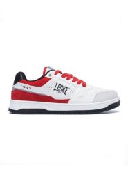 Leone 1947 Męskie trampki. Czerwone trampki LEONE 1947 APPAREL, m, bez wzorów, bez zapięcia. Za 147.31 zł.
