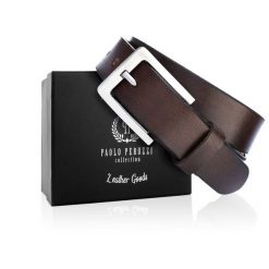 Pasek skórzany 100 CM PAOLO PERUZZI 04Z02100 brązowy. Brązowe paski Paolo Peruzzi, bez wzorów, z materiału, klasyczne. Za 59.00 zł.