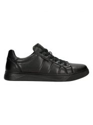 Wojas Skórzane sneakersy w kolorze czarnym rozmiar: 44. Czarne buty sportowe casual Wojas, bez wzorów, bez zapięcia. Za 356.61 zł.