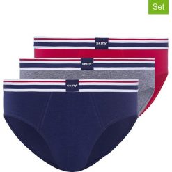 Slipy (3 pary) w kolorze niebieskim, jasnoszarym i zielonym. Slipki Skiny. W wyprzedaży za 42.95 zł.