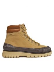 Gant Trzewiki Nebrada Mid Boot 27643358 Beżowy. Brązowe botki sznurowane GANT, bez wzorów, ze skóry, bez obcasa, bez zapięcia. Za 1,469.00 zł.