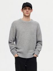 Selected Homme Sweter 16094643 Szary Regular Fit. Szare swetry rozpinane Selected Homme, l, bez wzorów, z syntetyku, bez kołnierzyka, bez ramiączek. Za 209.99 zł.