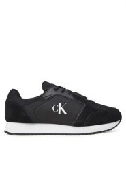 Calvin Klein Jeans Sneakersy Retro Runner Sock Lace Up Ny-Su YM0YM01326 Czarny. Czarne buty sportowe casual Calvin Klein Jeans, bez wzorów, z jeansu, bez zapięcia. Za 479.99 zł.