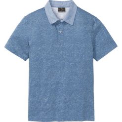 Shirt polo Slim fit bonprix niebieski w kropki. Koszulki polo bonprix. Za 59.99 zł.