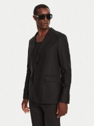 AMI PARIS Marynarka HBV008.WV0044 Czarny Regular Fit. Czarne garnitury AMI PARIS, m, bez wzorów, z wełny. Za 2,899.00 zł.