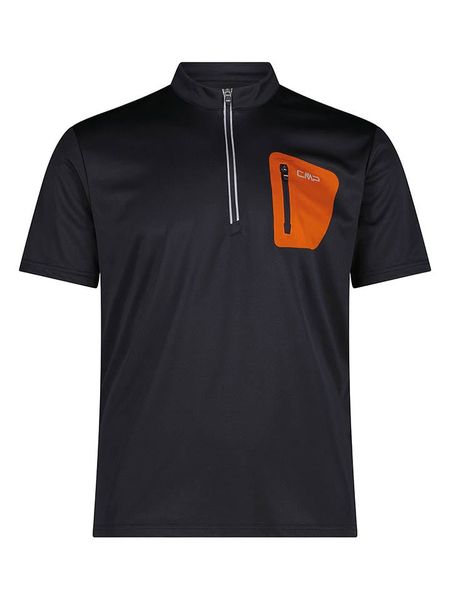 Cmp Koszulka kolarska w kolorze czarnym rozmiar: 52. Czarne t-shirty sportowe CMP, bez wzorów, z materiału, bez ramiączek, rowerowe. Za 52.67 zł.