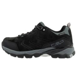 Buty trekkingowe CMP Melnick 3Q18597 U901 czarne. Czarne trekkingi bez wzorów, ze skóry, bez zapięcia. Za 607.08 zł.