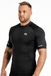 Koszulka rowerowa męska Rough Radical Race SX. Niebieskie bielizna termoaktywna ROUGH RADICAL, m, bez wzorów, z materiału, bez ramiączek, rowerowe. Za 49.90 zł.