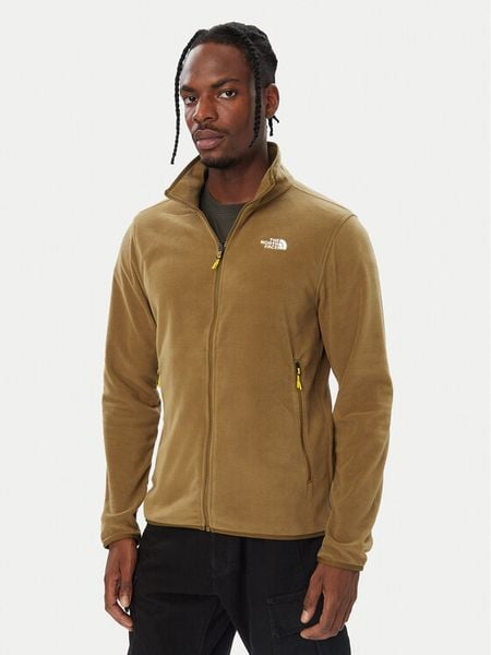 The North Face Polar Glacier NF0A8D0R Khaki Regular Fit. Brązowe bluzy z polaru The North Face, m, bez wzorów, z polaru, bez kaptura. Za 399.99 zł.