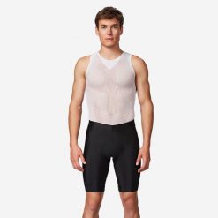 Spodenki rowerowe szosowe męskie Van Rysel Discover. Czarne spodenki rowerowe VAN RYSEL, l, bez wzorów, z tworzywa sztucznego, sportowe. Za 89.99 zł.