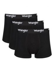 Wrangler Bokserki (3 pary) "Masson" w kolorze czarnym rozmiar: M. Czarne bokserki Wrangler, m, bez wzorów. Za 69.95 zł.