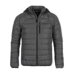 Kurtka narciarska Peak Mountain Cenzo. Szare kurtki narciarskie i snowboardowe Peak Mountain, bez wzorów, z puchu, narciarskie. Za 351.30 zł.
