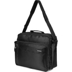 Torba na ramię materiałowa czarna Beltimore R32. Czarne torby na laptopa . Za 60.49 zł.