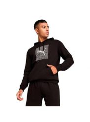 Bluza z kapturem Puma Essentials Czarna. Czarne bluzy z kapturem Puma, na lato, m, bez wzorów, z bawełny, z kapturem. Za 273.40 zł.