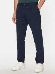Boss Chinosy 50529308 Granatowy Relaxed Fit. Niebieskie eleganckie spodnie Boss, m, z bawełny. Za 369.99 zł.