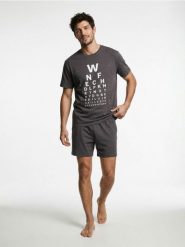 Bawełniana piżama dwuczęściowa - szary. Szare piżamy Sinsay, l, bez wzorów, z bawełny, bez ramiączek. Za 25.99 zł.