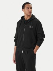 Armani Exchange Bluza XM001770 AF19936 UC001 Czarny Regular Fit. Czarne bluzy Armani Exchange, l, bez wzorów, z syntetyku, bez kaptura. Za 709.99 zł.