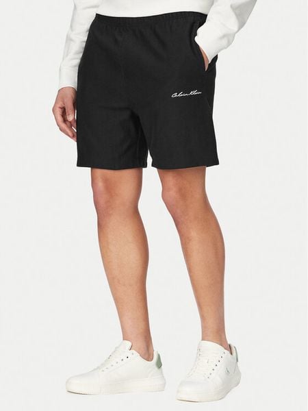 Calvin Klein Jeans Szorty sportowe LV04RF252G Czarny Regular Fit. Czarne krótkie spodenki sportowe Calvin Klein Jeans, m, bez wzorów, z bawełny. Za 331.99 zł.