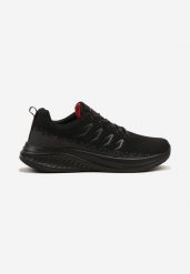 Czarno-Szare Buty Sportowe Sneakersy z Geometrycznym Wzorem Odalise. Czarne buty sportowe casual Born2be, bez wzorów, z jeansu, bez zapięcia. W wyprzedaży za 103.99 zł.