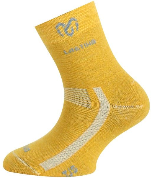 Skarpety merino TJS. Czerwone skarpety LASTING, bez wzorów, z elastanu. Za 43.00 zł.