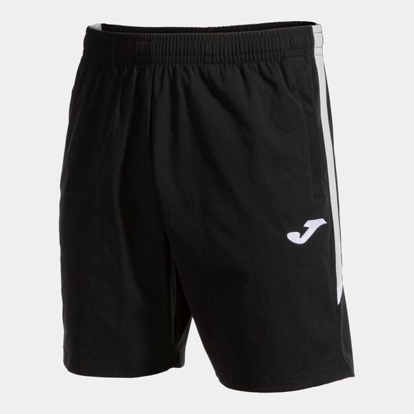 Szorty Joma Toledo. Czarne krótkie spodenki sportowe Joma, l, z aplikacjami, z poliesteru. Za 176.50 zł.