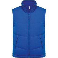 Kurtka puchowa bez rękawów Kariban Doublé Polaire. Niebieskie kurtki KARIBAN, m, bez wzorów, z puchu, bez kaptura. Za 218.00 zł.