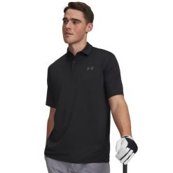 Polo z krótkim rękawem Mężczyzna UNDER ARMOUR UA MATCHPLAY POLO. Czarne koszulki polo Under Armour, bez wzorów, z materiału, bez ramiączek. Za 317.00 zł.