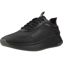 Buty HUGO BOSS TTNM EVO RUNN RSMH Czarny. Czarne buty trekkingowe HUGO BOSS, bez wzorów, z syntetyku, bez zapięcia. Za 914.99 zł.