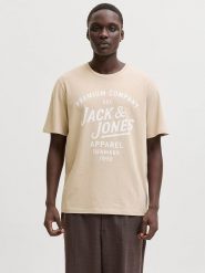 Jack & Jones Koszulka "Bluzane" w kolorze beżowym rozmiar: M. Brązowe bezrękawniki Jack & Jones, m, bez wzorów, z bawełny, bez kołnierzyka, bez ramiączek. Za 52.67 zł.