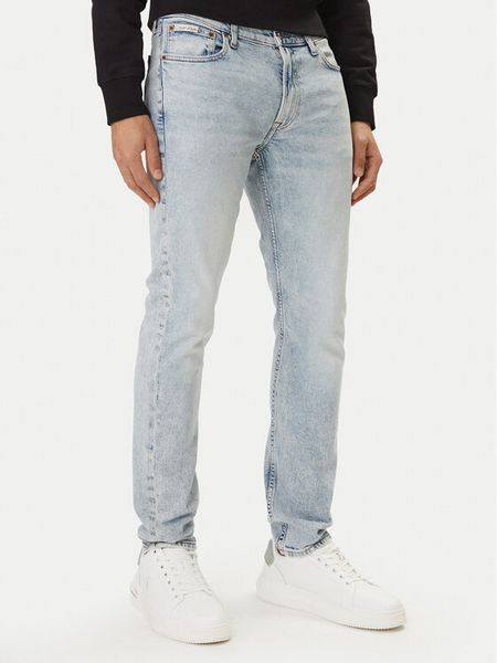 Calvin Klein Jeans Jeansy LV04RF741G Niebieski Slim Taper Fit. Niebieskie jeansy Calvin Klein Jeans, m. Za 408.99 zł.