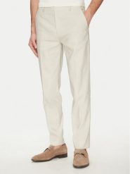 Calvin Klein Spodnie materiałowe K10K114400 Beżowy Slim Fit. Brązowe spodnie materiałowe CALVIN KLEIN, m, bez wzorów, z lyocellu. Za 359.99 zł.