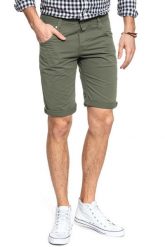 SPODENKI MUSTANG Chicago Short Dusky Green 1006815 6287. Zielone szorty Mustang, bez wzorów, z materiału. Za 159.99 zł.