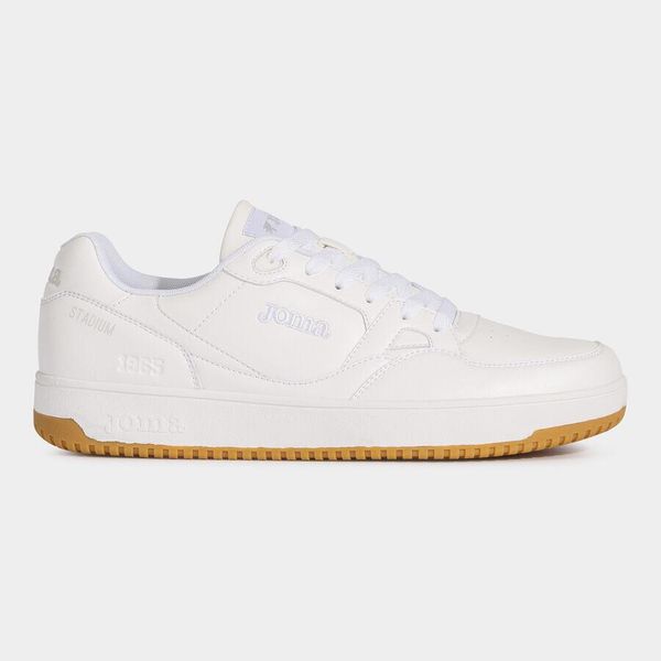 Buty męskie Joma Stadium. Białe buty do biegania Joma, bez wzorów, bez zapięcia, do biegania. Za 169.99 zł.