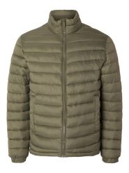 SELECTED HOMME Kurtka pikowana "Dan" w kolorze khaki rozmiar: S. Brązowe kurtki Selected Homme, s, bez wzorów, z materiału, bez kaptura. Za 82.44 zł.