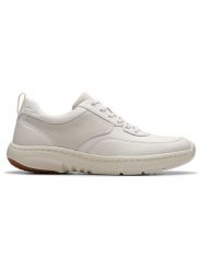 Clarks Skórzane sneakersy "Pro Lace" w kolorze białym rozmiar: 44,5. Białe buty sportowe casual Clarks, bez wzorów, bez zapięcia. Za 210.81 zł.