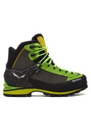 Salewa Trekkingi Crow Gtx GORE-TEX 61328-5320 Czarny. Czarne botki sznurowane Salewa, bez wzorów, z gore-texu, bez obcasa, bez zapięcia. Za 1,029.00 zł.