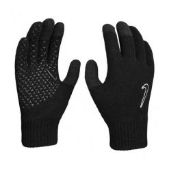 Rękawiczki męskie Nike Tech and Knit Grip Gloves. Czarne rękawiczki Nike, bez wzorów. Za 99.99 zł.