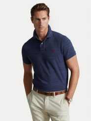 Polo Ralph Lauren Polo 710666998005 Niebieski Regular Fit. Niebieskie koszulki polo Polo Ralph Lauren, m, bez wzorów, z bawełny, bez kołnierzyka, bez ramiączek. Za 399.99 zł.