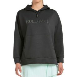 Sudadera Bullpadel Silba Mujer. Czarne bluzy bullpadel, bez wzorów, bez kaptura. W wyprzedaży za 178.35 zł.