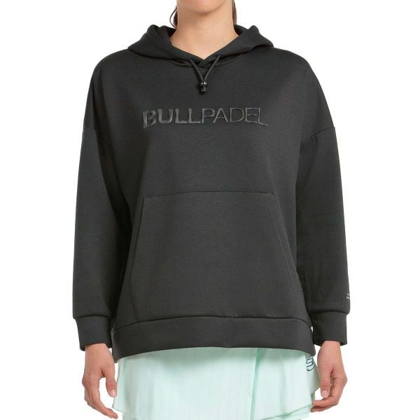 Sudadera Bullpadel Silba Mujer. Czarne bluzy bullpadel, bez wzorów, bez kaptura. W wyprzedaży za 171.35 zł.