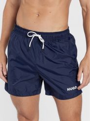Hugo Szorty kąpielowe Haiti 50469312 Granatowy Regular Fit. Niebieskie kąpielówki Hugo, m, bez wzorów, z syntetyku. Za 169.99 zł.