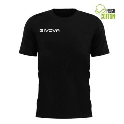 Koszulka Givova Czarna Bawełniana 3XL - Komfort i Styl. Czarne t-shirty sportowe Givova, bez wzorów, z bawełny, bez ramiączek, do piłki nożnej. Za 52.75 zł.