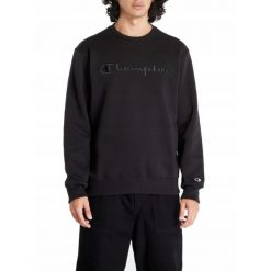 Bluza na co dzień męska CHAMPION bez kaptura. Czarne bluzy Champion, m, bez wzorów, bez kaptura. Za 239.00 zł.