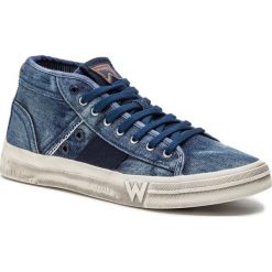 Sneakersy WRANGLER - Sniper Washed Mid WM91133A Blue 100. Buty sportowe casual marki Wrangler. Za 289.00 zł.