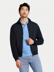 Bugatti Bluza 8750 55172A Czarny Regular Fit. Czarne bluzy Bugatti, m, bez wzorów, z bawełny, bez kaptura. Za 359.99 zł.