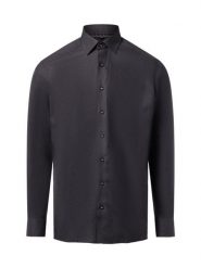 Finshley & Harding Koszula męska - Easy Care Mężczyźni Modern Fit Bawełna szary wzorzysty, 43. Szare koszule Finshley & Harding, m, bez wzorów, z bawełny, bez kołnierzyka, bez ramiączek. Za 199.95 zł.