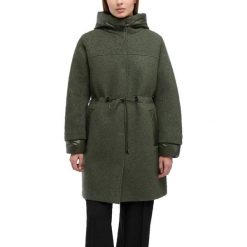 Kurtka GEOX W KLEOPY Zielony. Zielone kurtki Geox, bez wzorów, z tkaniny, bez kaptura. Za 718.99 zł.
