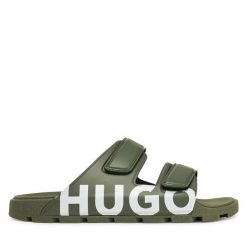 Klapki HUGO. Zielone klapki Hugo. Za 299.99 zł.